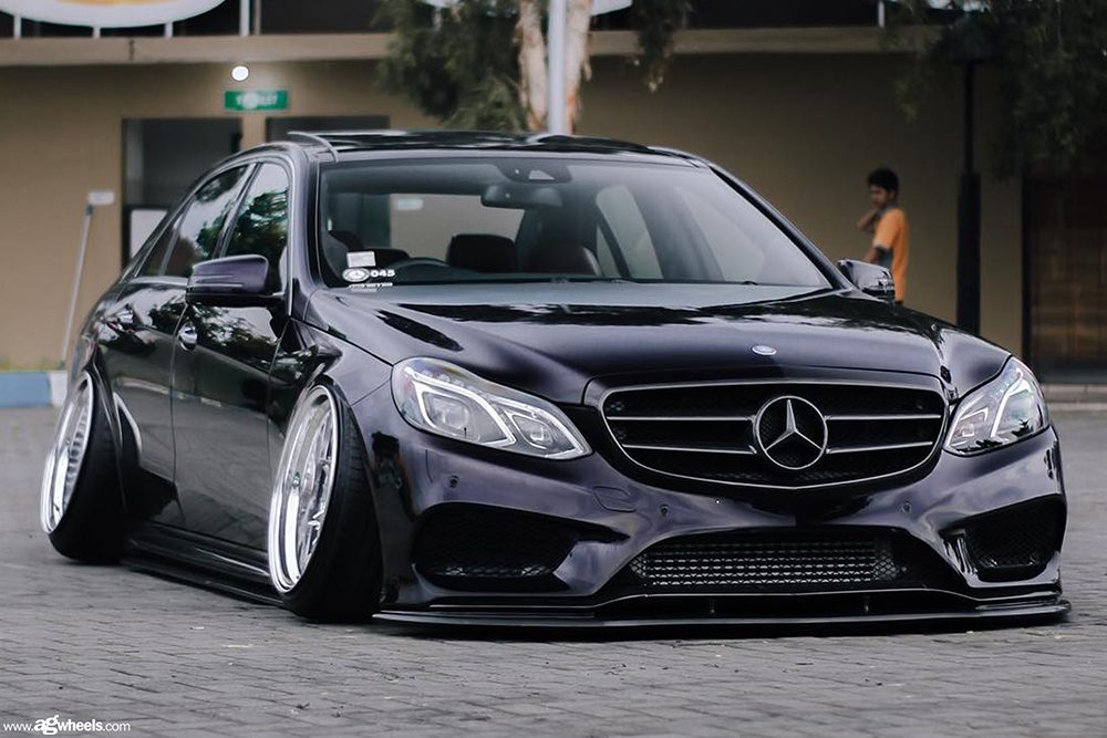 MERCEDES-BENZ E350 on custom forged wheels