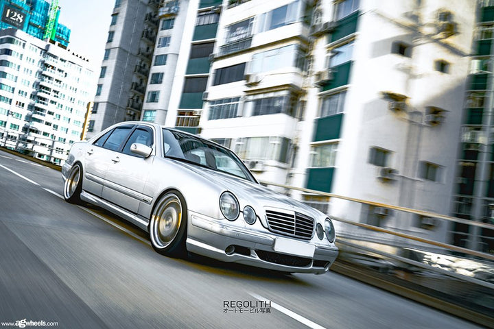 MERCEDES-BENZ E55 AMG on custom forged wheels