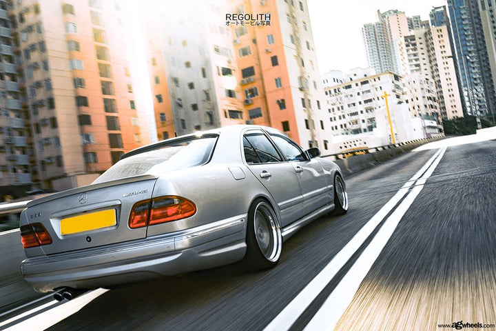 MERCEDES-BENZ E55 AMG on custom forged wheels