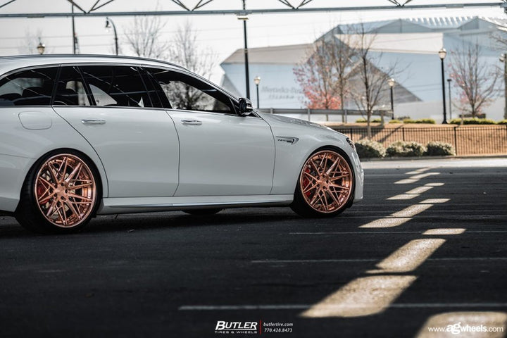 MERCEDES-BENZ E63S AMG WAGON on custom forged wheels