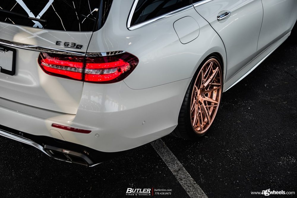 MERCEDES-BENZ E63S AMG WAGON on custom forged wheels