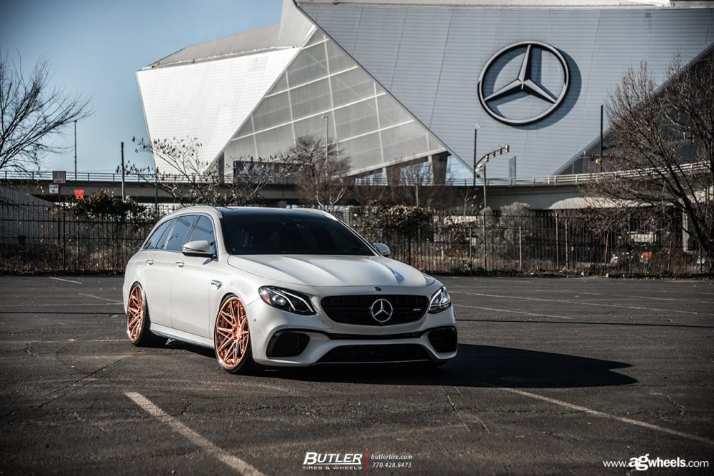MERCEDES-BENZ E63S AMG WAGON on custom forged wheels