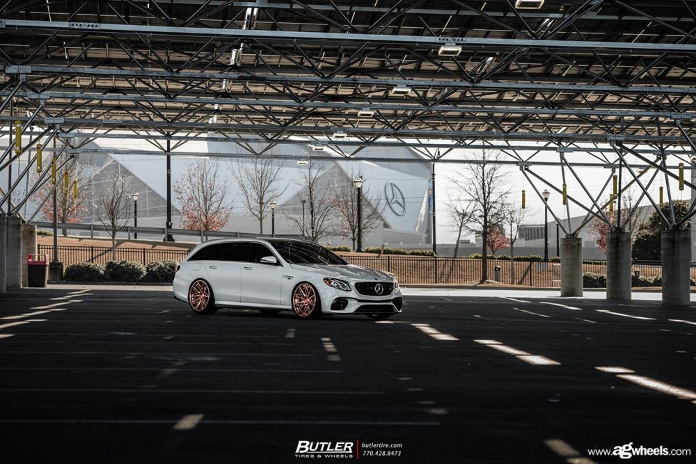 MERCEDES-BENZ E63S AMG WAGON on custom forged wheels