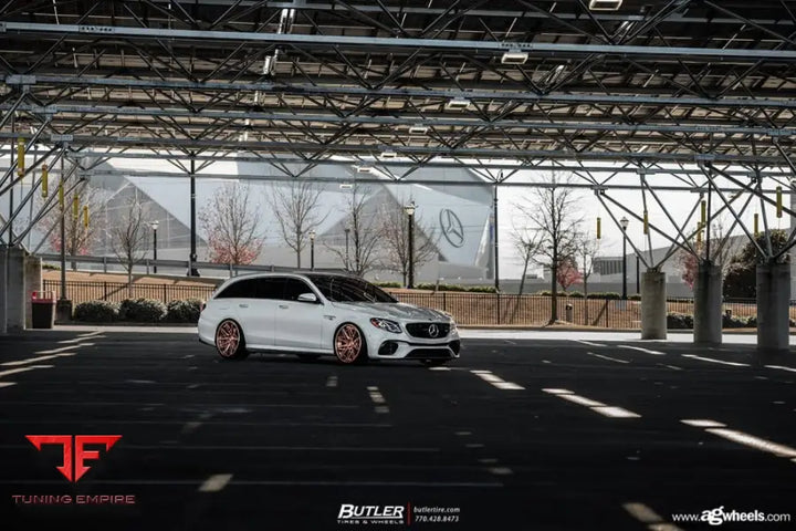 MERCEDES-BENZ E63S AMG WAGON on custom forged wheels