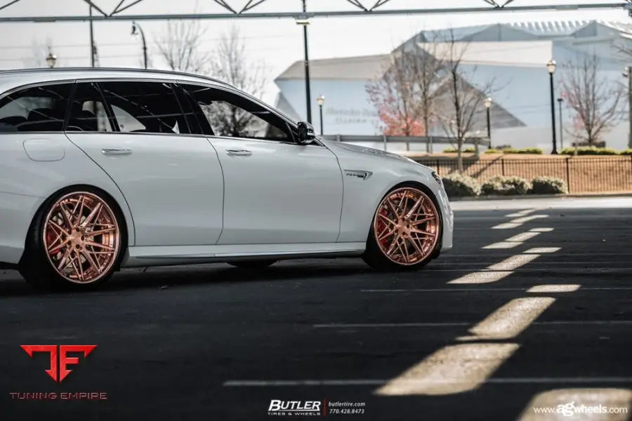 MERCEDES-BENZ E63S AMG WAGON on custom forged wheels