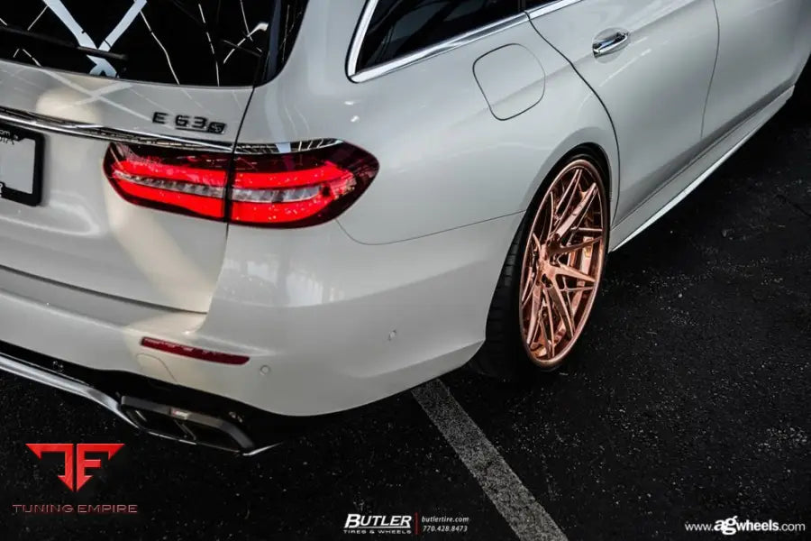 MERCEDES-BENZ E63S AMG WAGON on custom forged wheels