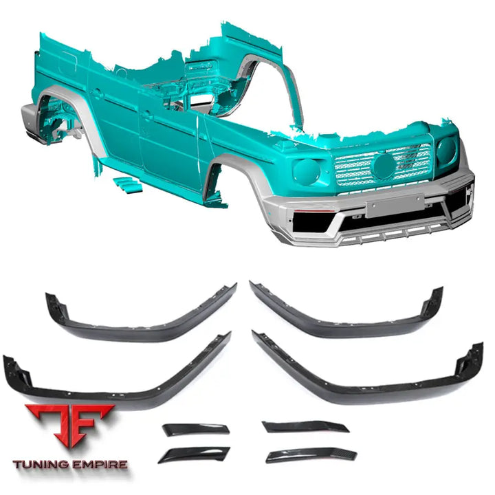 MERCEDES BENZ G class W463A W464 G63 AMG 2018 + FRONT BUMPER REAR BUMPER FENDER FLARES DRY CARBON FIBER BODY KIT