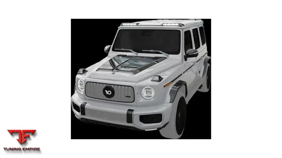Mercedes-Benz G-Class W465 carbon widebody kit, studio front view