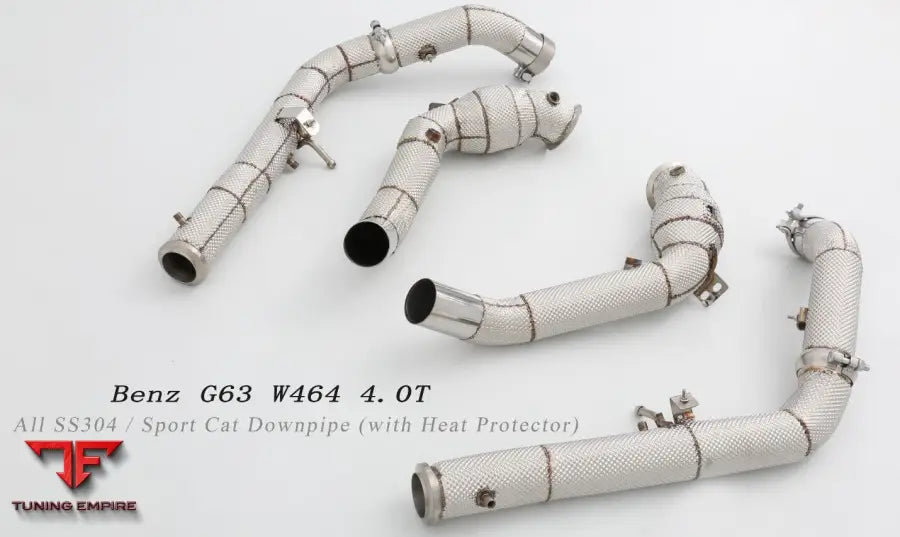 Mercedes Benz G Class Amg G63 W464 All Ss304 Cat Downpipe With Heat Shield Exhaust System