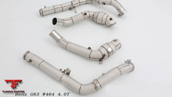 Mercedes Benz G Class Amg G63 W464 All Ss304 Cat Downpipe With Heat Shield Exhaust System
