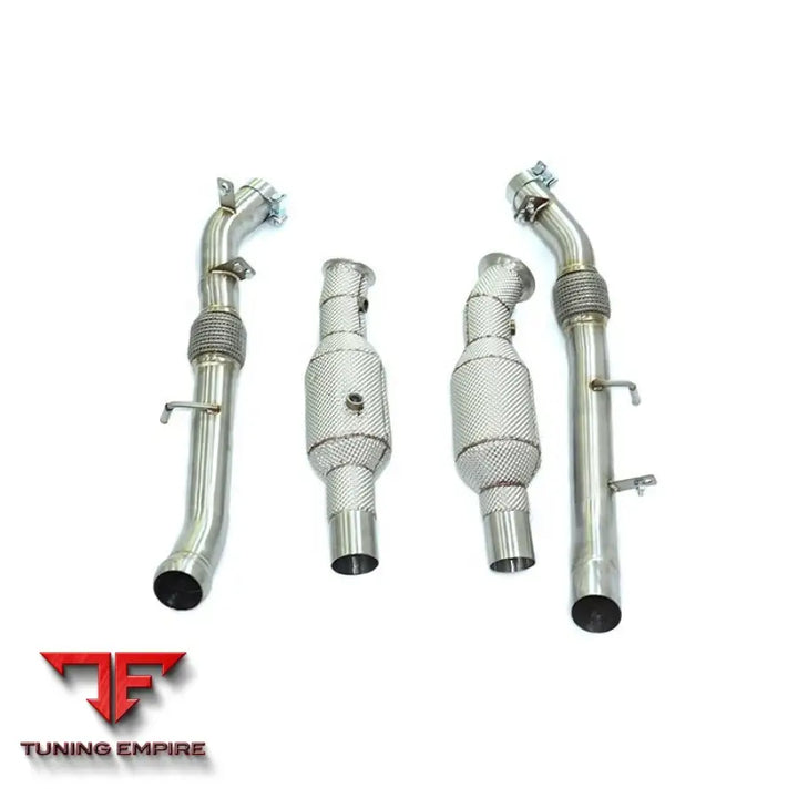 MERCEDES BENZ GLE-CLASS GLE43 C292 3.0T STAINLESS STEEL RAZOR EXHAUST DOWNPIPE WITH HEAT SHIELD