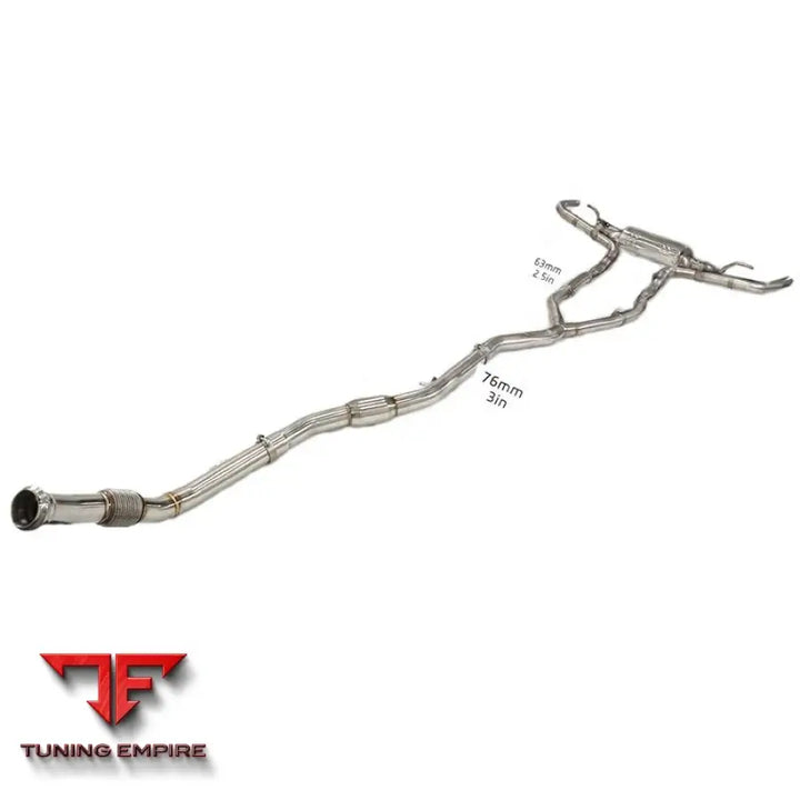 MERCEDES BENZ GLE-CLASS GLE53 W167 STAINLESS STEEL CATBACK RAZOR EXHAUST WITH MUFFLER VALVE