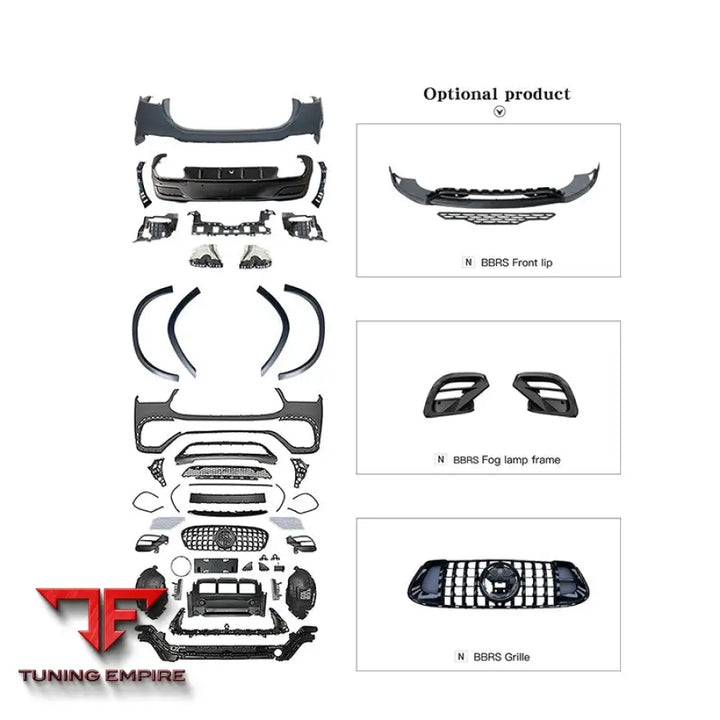 MERCEDES-BENZ GLE COUPE (C167) UPGRADE TO GLE63 AMG BODY KIT 2020-2023Y