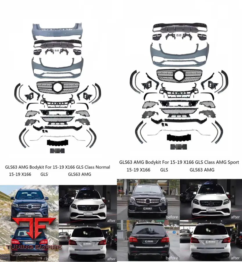 MERCEDES BENZ GLS X166 UPGRADE TO GLS 63 AMG BODY KIT 2015-2019
