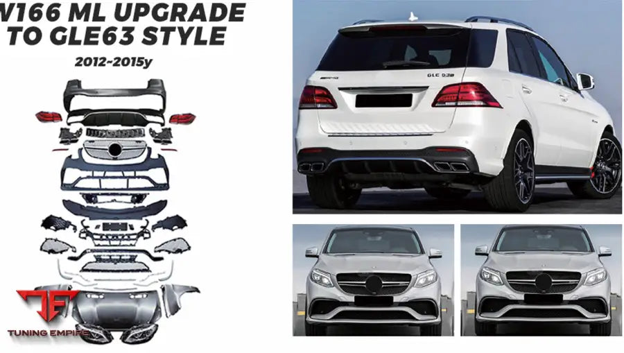 MERCEDES BENZ ML-CLASS W166 ML UPGRADE TO GLE63 STYLE