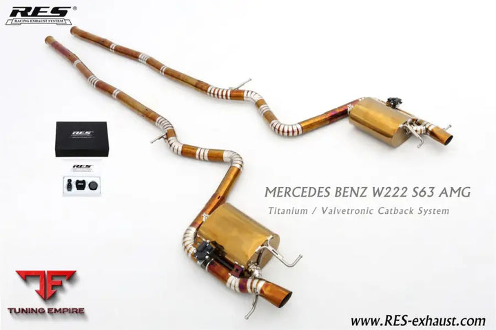 Mercedes Benz S Class Amg S63 W222 Titanium Valvetronic Exhaust System