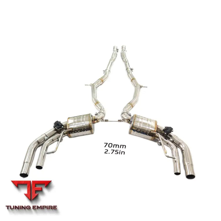 MERCEDES BENZ S-CLASS S500 C217 4.7T STAINLESS STEEL CATBACK RAZOR EXHAUST WITH MUFFLER VALVE