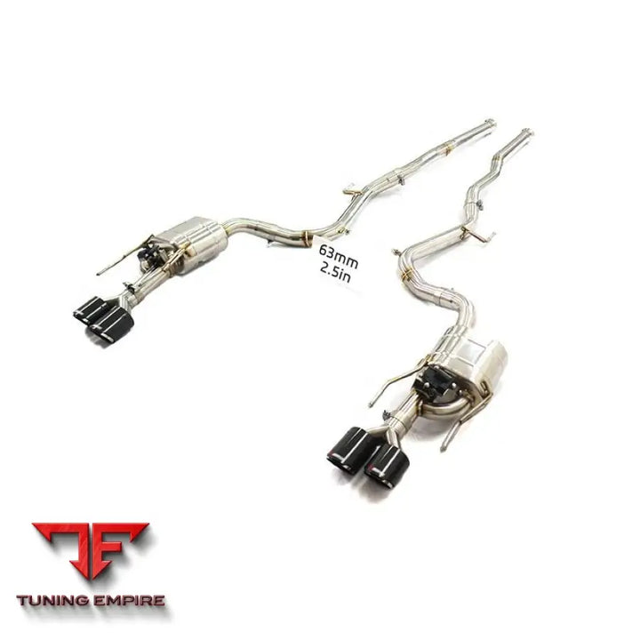 MERCEDES BENZ S-CLASS S550 W221 STAINLESS STEEL CATBACK RAZOR EXHAUST