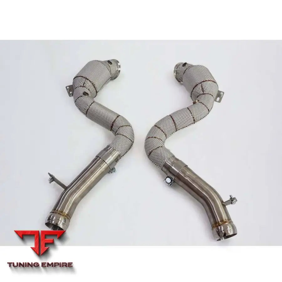 MERCEDES BENZ S-CLASS S63 AMG W222 C217 4.0T V6 RAZOR EXHAUST CATALYZED DOWNPIPE WITH HEAT SHIELD