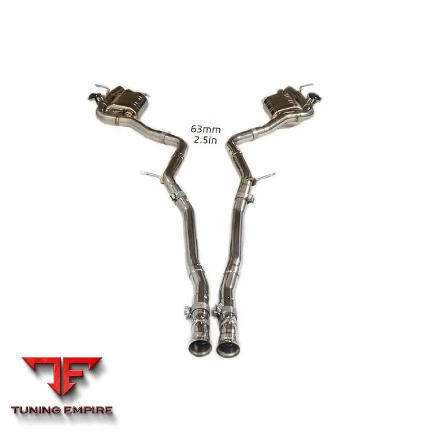 MERCEDES BENZ S-CLASS S63 W223 STAINLESS STEEL CATBACK RAZOR EXHAUST WITH MUFFLER VALVE