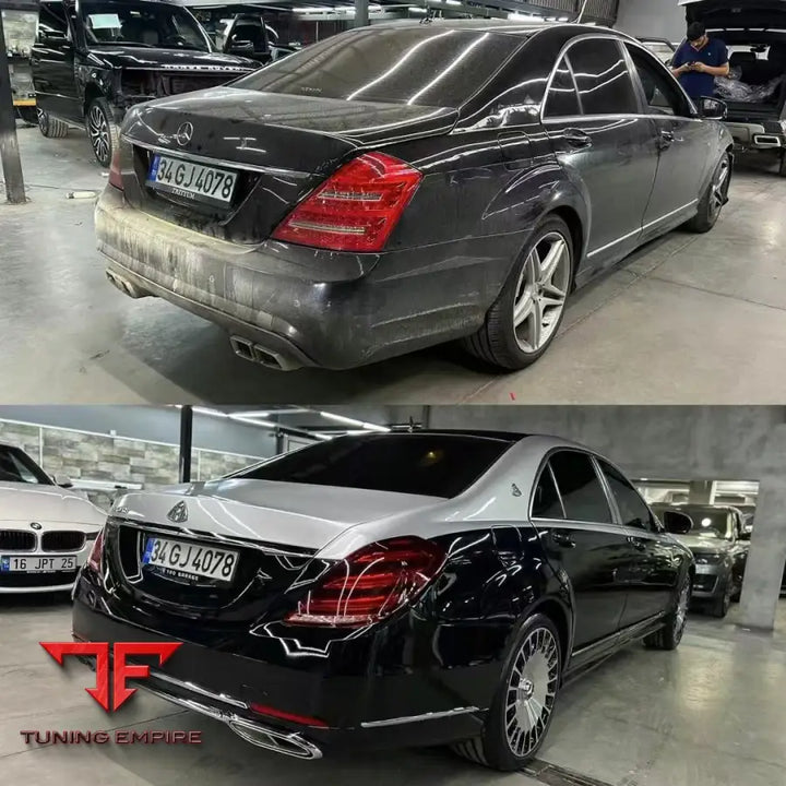 MERCEDES-BENZ S-CLASS (W221) UPGRADE TO W222 MAYBACH BODY KIT WITH LIGHTS