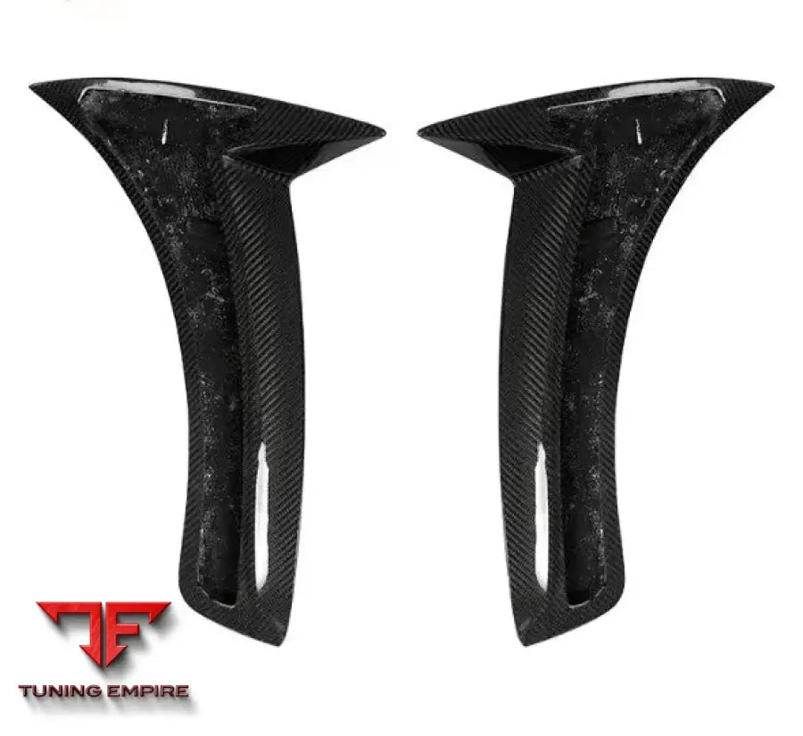 MERCEDES BENZ S CLASS W222 S63/S65 CARBON FIBER SIDE FENDER FIN TRIMS SPLITTER