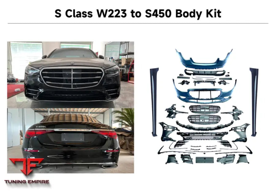MERCEDES BENZ S-CLASS W223 TO S450 BODY KIT