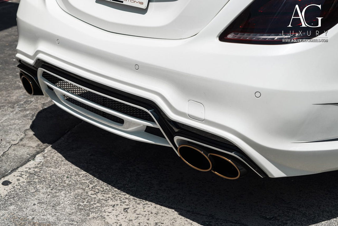 Mercedes-Benz S550 on custom forged wheels