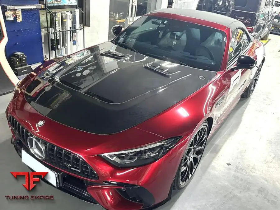 MERCEDES BENZ SL CLASS SL43 CARBON FIBER FRONT BONNET HOOD