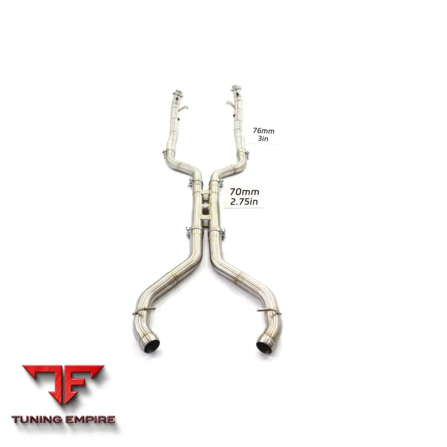 MERCEDES BENZ SL-CLASS SL63 R231 RAZOR EXHAUST MIDPIPE WITH HEAT SHIELD