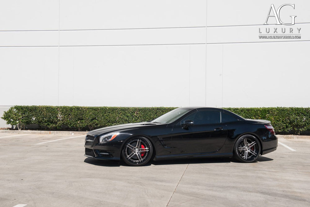 Mercedes-Benz SL550 on custom forged wheels