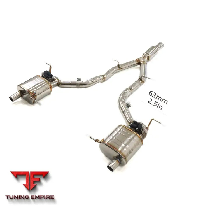 MERCEDES BENZ SLK-CLASS SLK200 R230 STAINLESS STEEL CATBACK RAZOR EXHAUST WITH MUFFLER VALVE