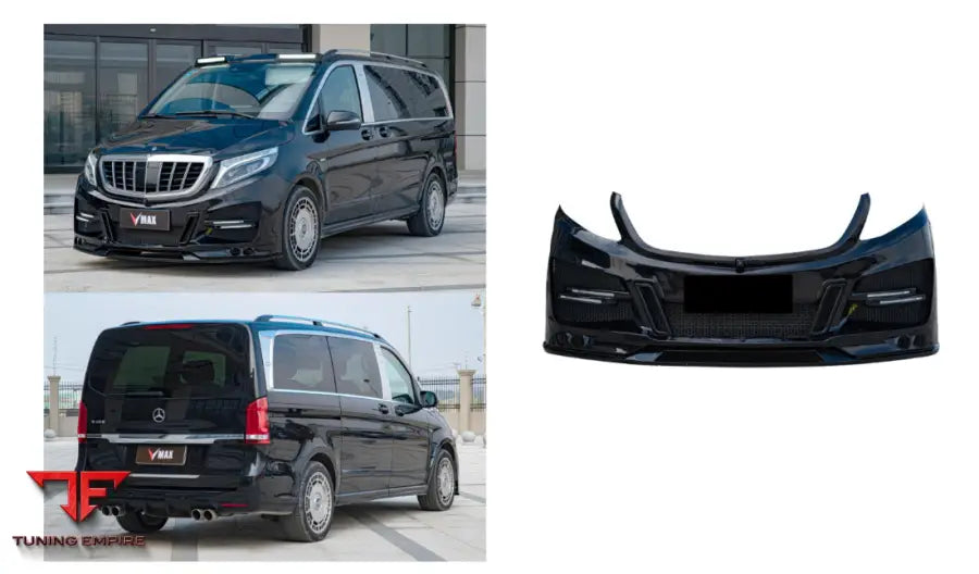 MERCEDES BENZ V CLASS W447 V850 STYLE FRONT BUMPER 2016-2024Y