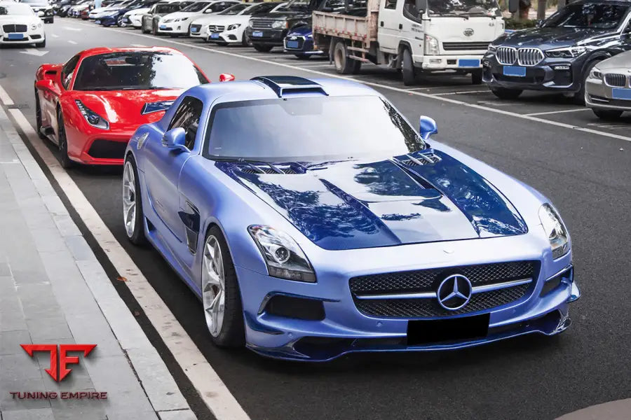 MERCEDES BENZ W197 SLS AMG BKSS STYLE CARBON FIBER ROOF SCOOP BSD