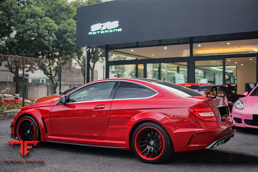 MERCEDES BENZ W204 C CLASS C63 AMG COUPE BKSS STYLE CARBON FIBER TRUNK SPOILER BSD