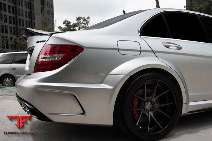 MERCEDES-BENZ W204 C CLASS C63 AMG SEDAN RT STYLE CARBON FIBER TRUNK SPOILER BSD