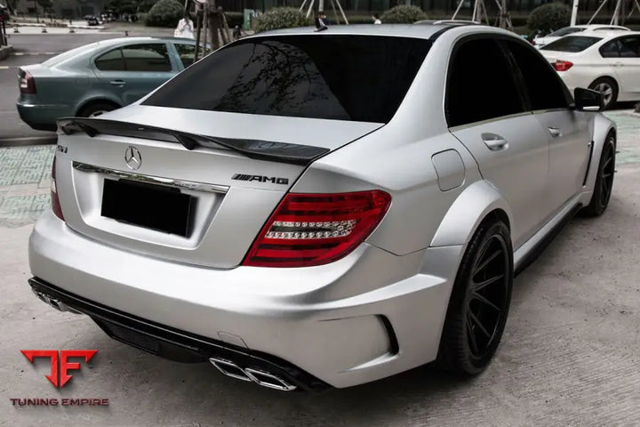 MERCEDES-BENZ W204 C CLASS C63 AMG SEDAN RT STYLE CARBON FIBER TRUNK SPOILER BSD