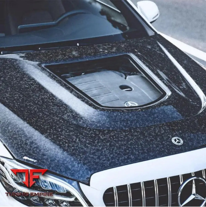 MERCEDES-BENZ W205 C300 C43 2015-2020 4/2 DOORS TEMPERED CARBON FIBER HOOD BONNET