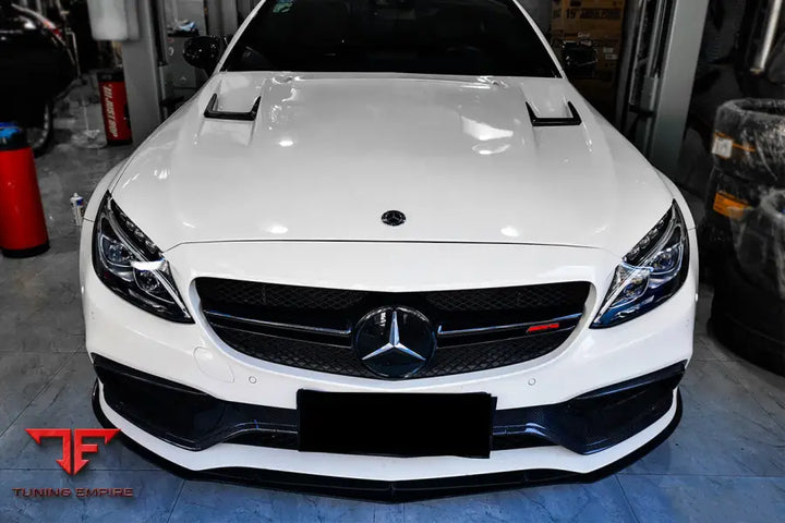 MERCEDES-BENZ W205 C63 & S AMG CARBON FIBER FRONT BUMPER TRIM SET (4PCS) BSD
