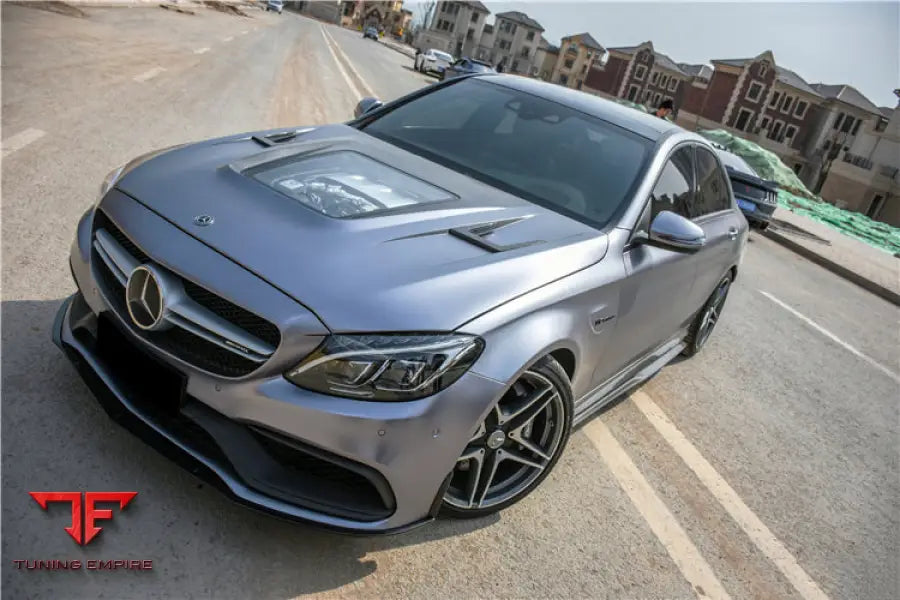 MERCEDES BENZ W205 C63&S AMG CARBON FIBER FRONT CANARDS BSD