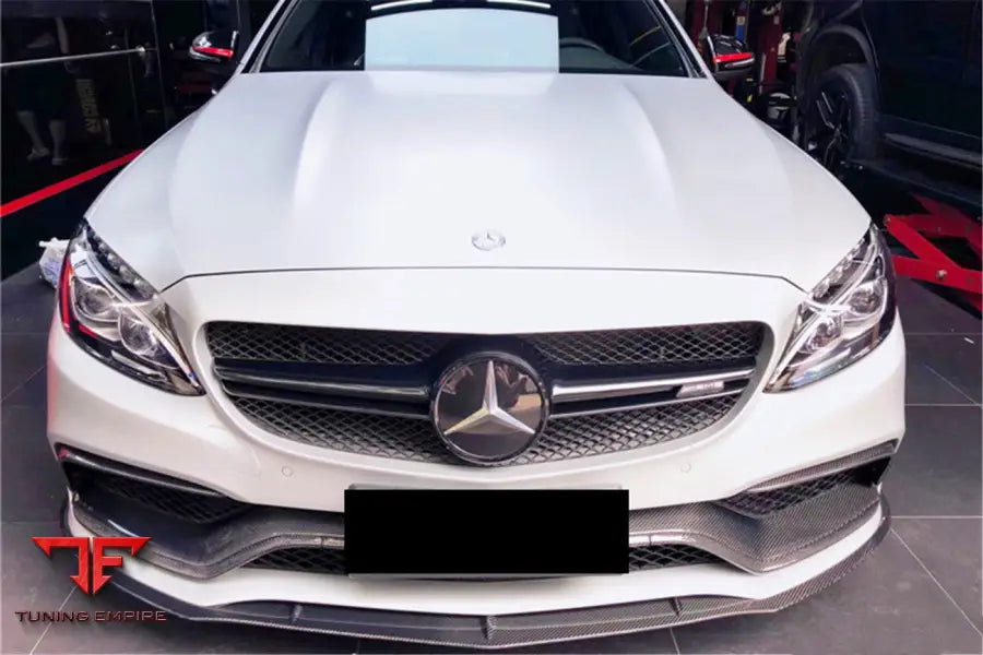 MERCEDES BENZ W205 C63&S AMG CARBON FIBER FRONT CANARDS BSD