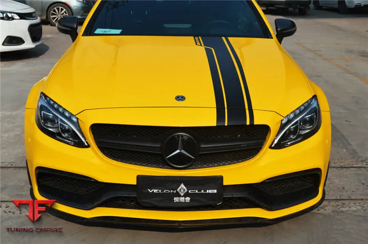 MERCEDES BENZ W205 C63&S AMG CARBON FIBER FRONT CANARDS BSD