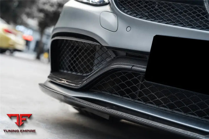 MERCEDES BENZ W205 C63&S AMG CARBON FIBER FRONT CANARDS BSD