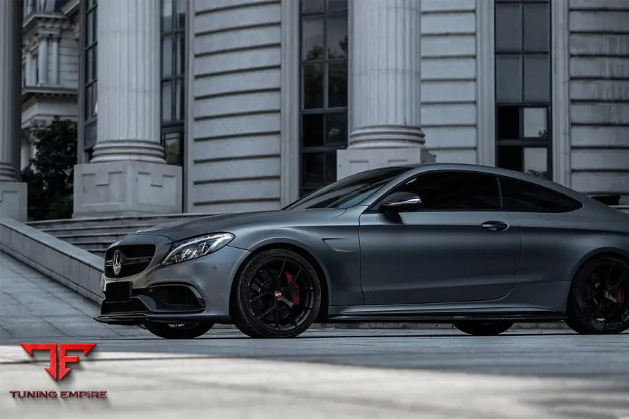 MERCEDES-BENZ W205 C63 & S AMG COUPE CARBON FIBER SIDE SKIRTS EXTENSION BSD