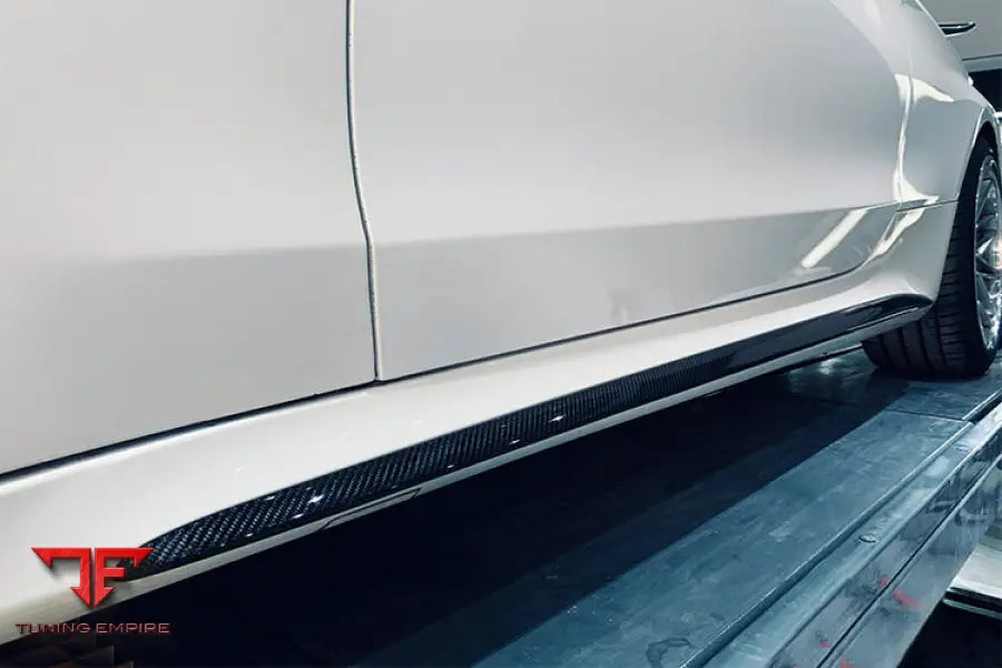 MERCEDES-BENZ W205 C63 & S AMG COUPE CARBON FIBER SIDE SKIRTS EXTENSION BSD