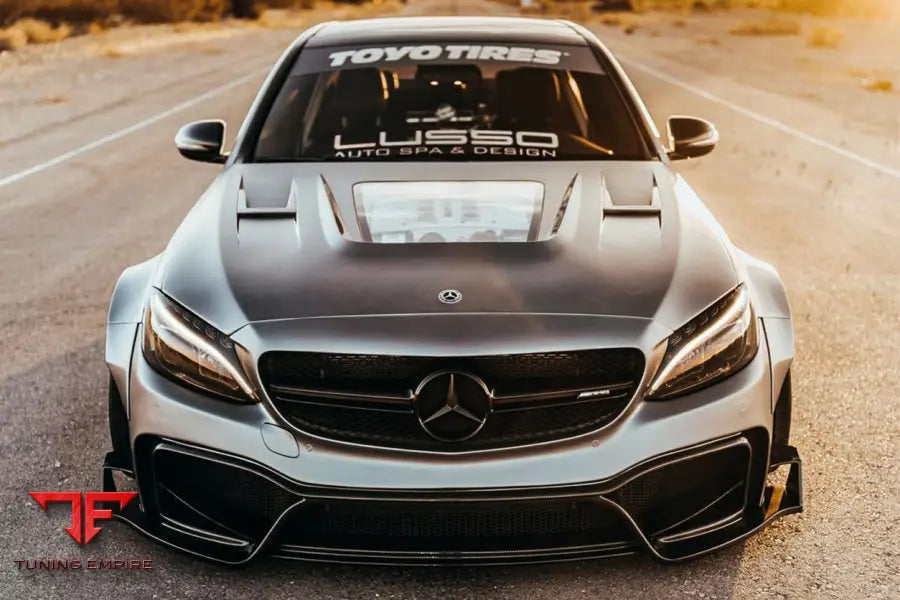 MERCEDES-BENZ W205 C63 & S AMG IMP PERFORMANCE PARTIAL CARBON FIBER HOOD BSD