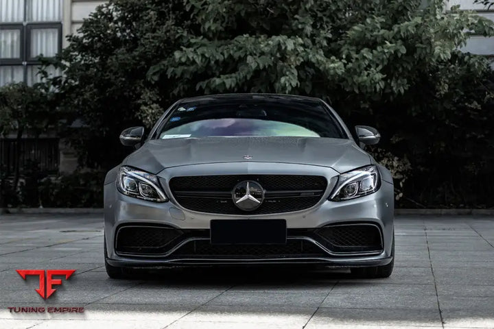 MERCEDES BENZ W205 C63S AMG COUPE BKSS STYLE CARBON FIBER FRONT LIP BSD
