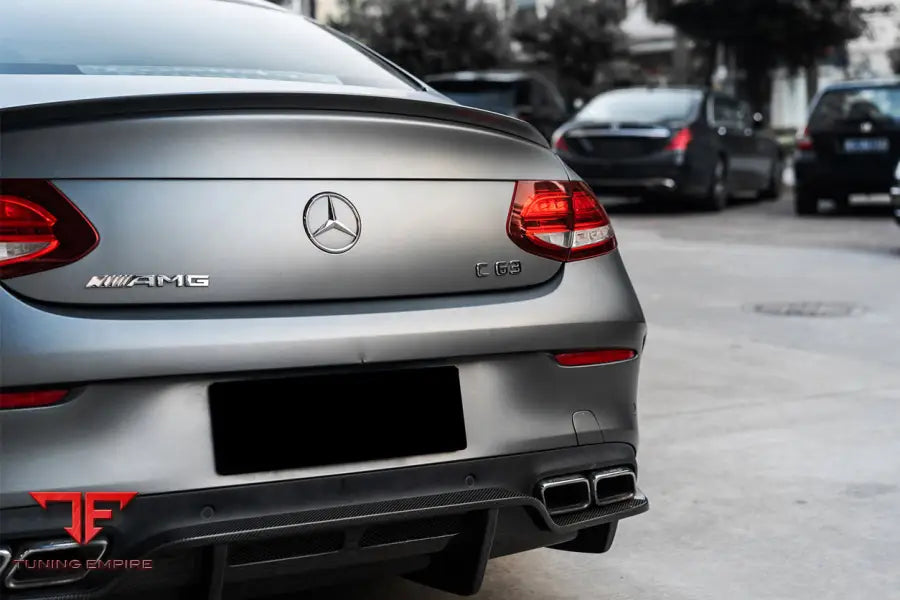 MERCEDES BENZ W205 C63S AMG COUPE PS STYLE REAR DIFFUSER BSD