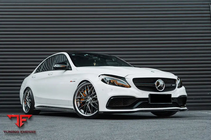 MERCEDES BENZ W205 C63S AMG SEDAN BKSS STYLE CARBON FIBER FRONT LIP BSD