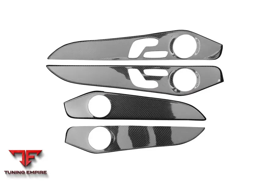 MERCEDES BENZ W205 C63S AMG SEDAN CARBON FIBER INTERIOR DOOR PANEL TRIM COVER STRIP BSD